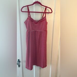 Petite Plume Maternity Nightgown Size S red stripes